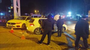 Sahil yolunda feci kaza