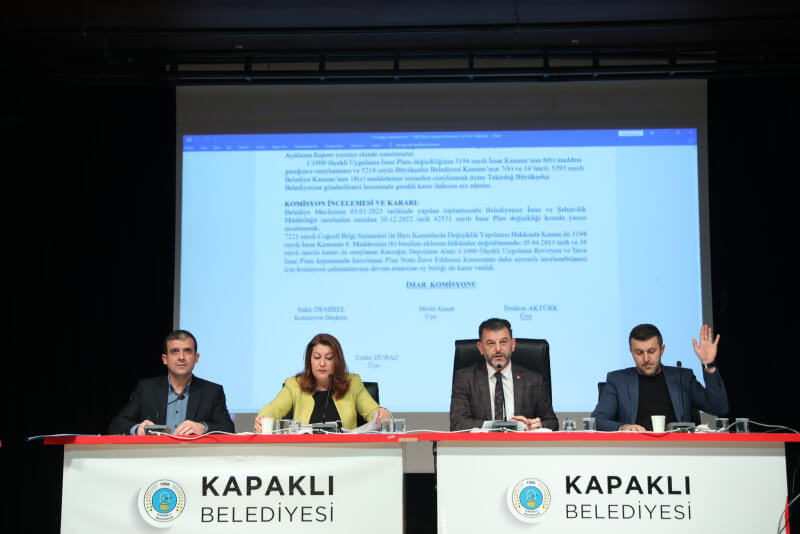 Meclis toplantısının ikinci oturumu yapıldı
