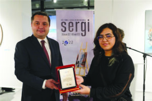 Resim yarışmasında üçüncü oldu