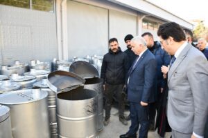 Afet bölgesi için soba üretiliyor