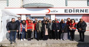 Afetzedeler için kan bağışında bulunuldu