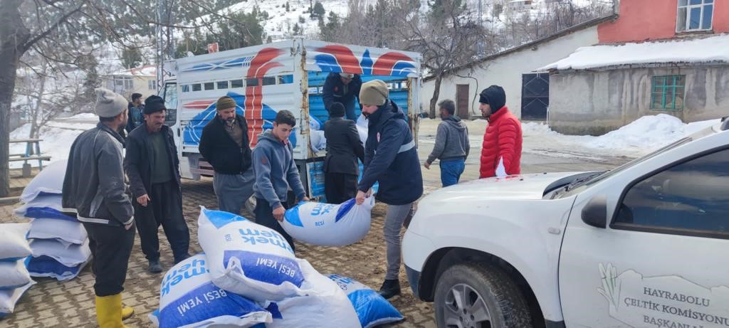 Depremzede köylüye Tekirdağ’dan destek