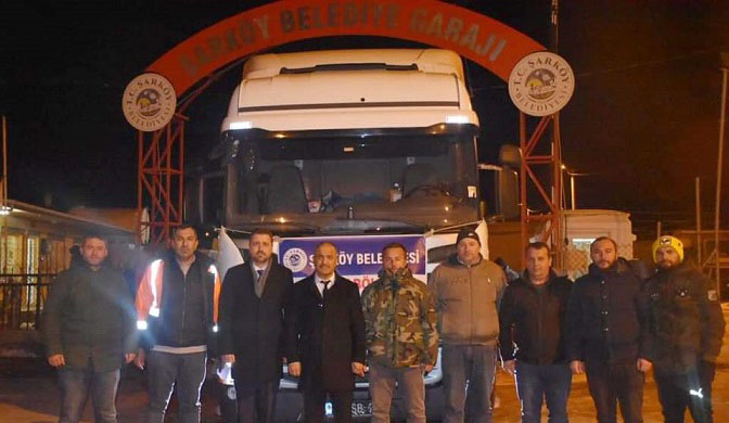 Şarköy’den afet bölgesine yardım eli