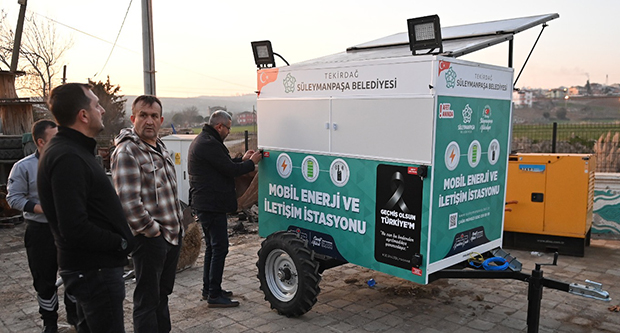Mobil enerji ve iletişim istasyonu yapıldı