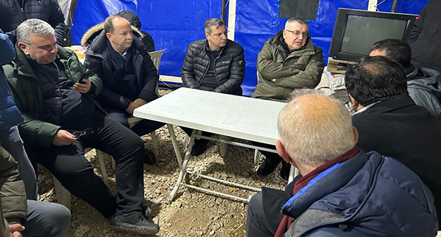 Bölgedeki çadır ihtiyacına dikkat çekti