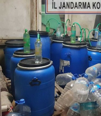420 litre sahte alkol ele geçirildi