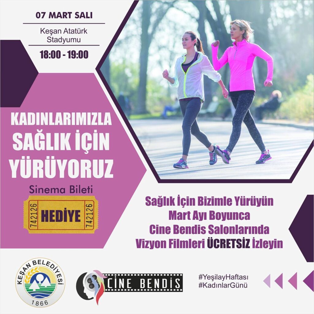 Kadınlar sağlık için yürüyecek