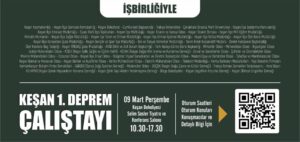 Deprem çalıştayları başlıyor