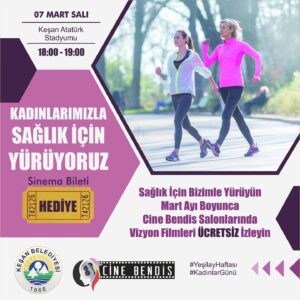 Kadınlar sağlık için yürüyecek