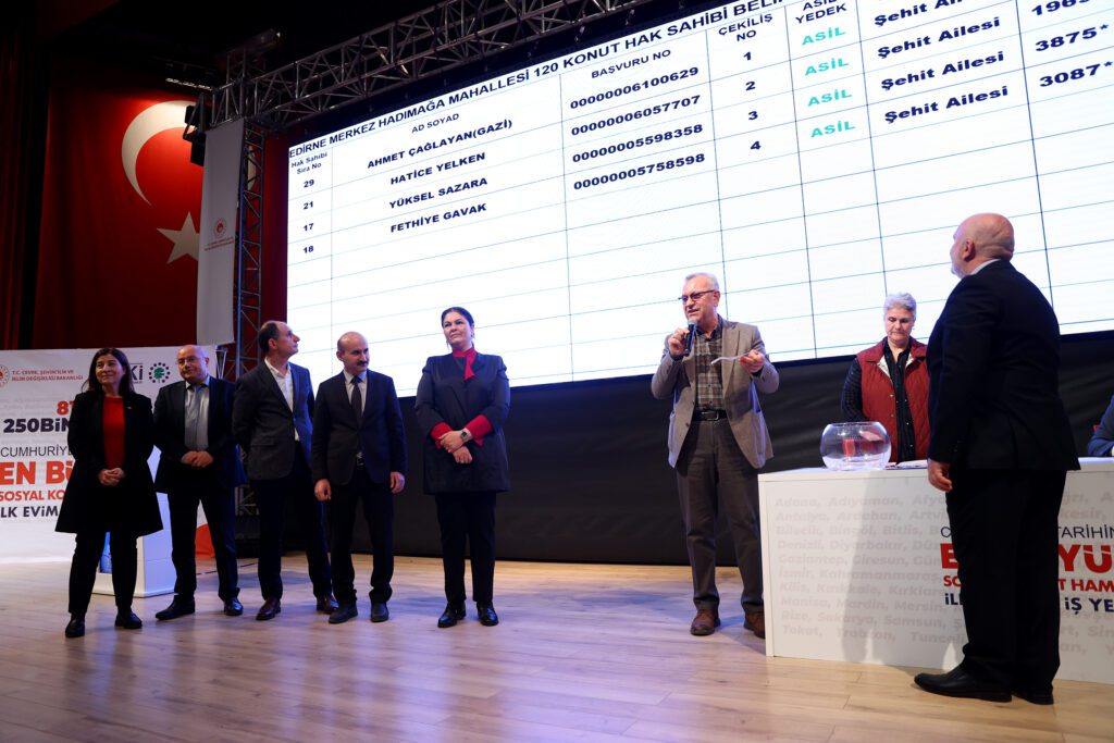“İlk Evim-İlk İş Yerim” konutları için kura çekildi