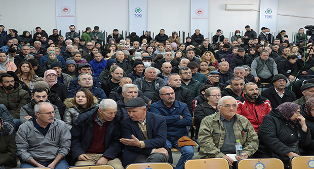 1189 konut için kura çekimi yapıldı