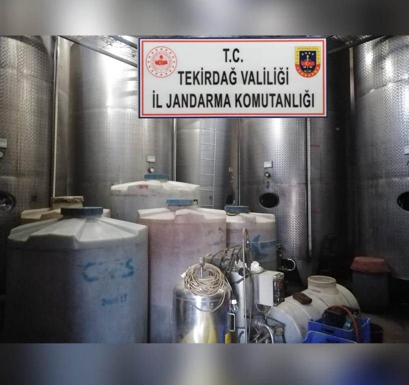 50 ton kaçak içki ele geçirildi