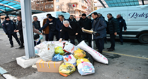Deprem bölgesine yardım seferberliği