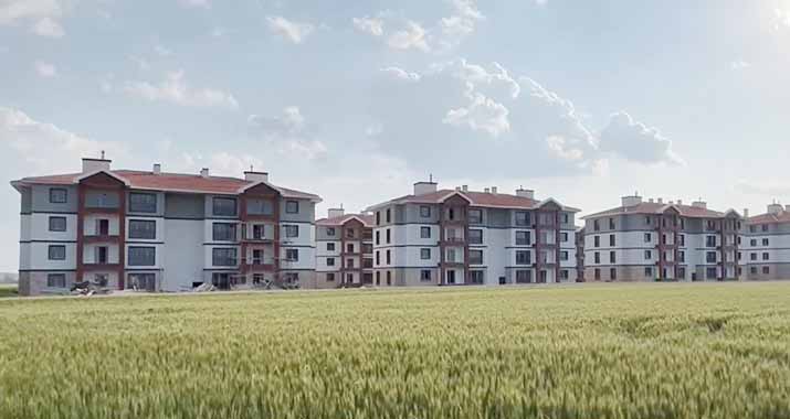 158 konut tamamlandı