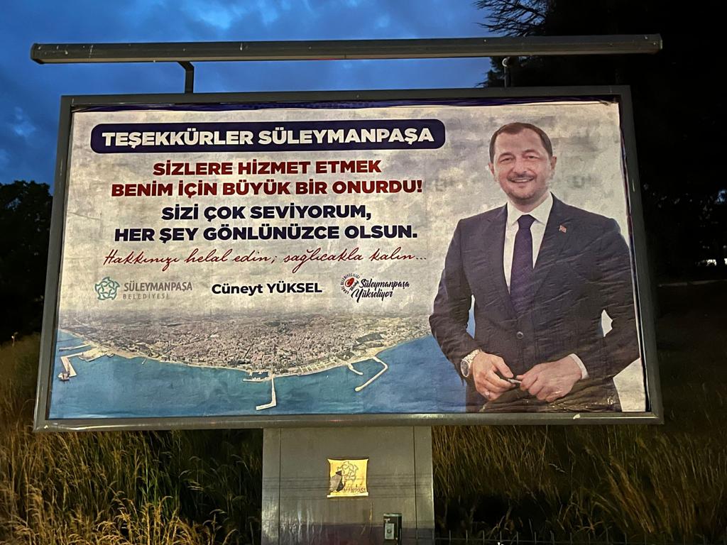 Cüneyt Yüksel’den halka veda mesajı