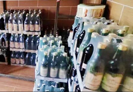 590 şişe şarap ele geçirildi