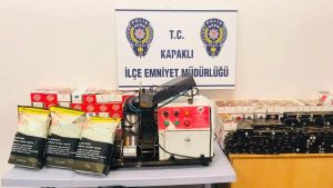 375 paket kaçak sigara ele geçirildi