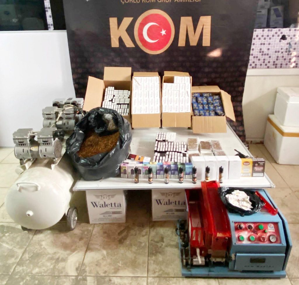 Tekirdağ’da kaçak tütün operasyonu