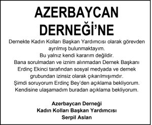 AZERBAYCAN DERNEĞİ’NE