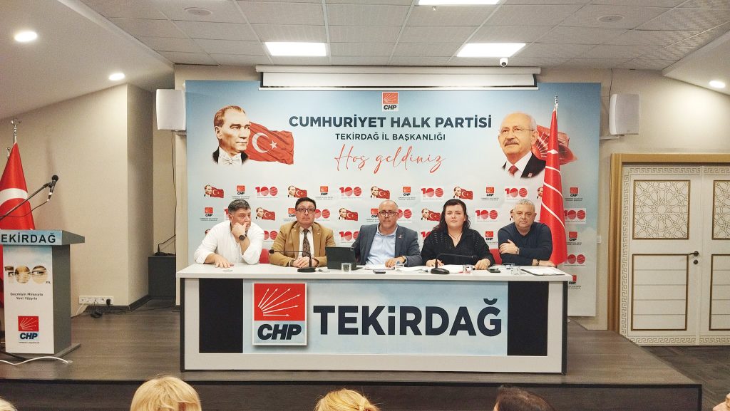 TEKİRDAĞ CHP’DEN ÖZEL’E AMBARGO