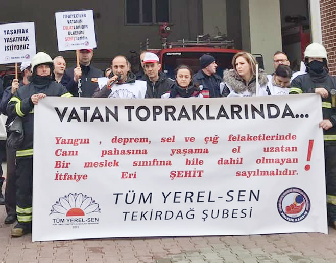 İtfaiyeciler sorunlarına çözüm bekliyor
