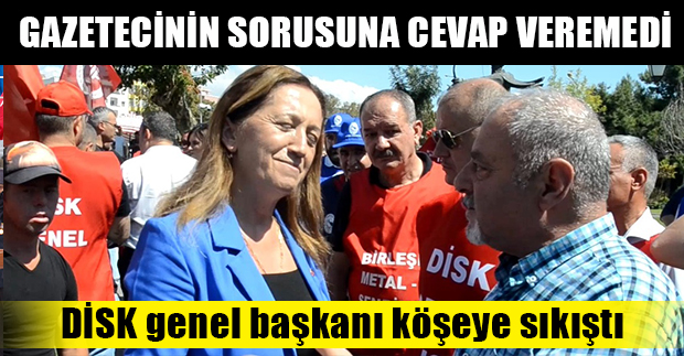 GAZETECİNİN SORUSUNA CEVAP VEREMEDİ