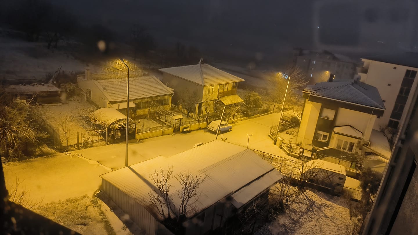 Tekirdağ’da Kar Yağışı Etkili Oldu
