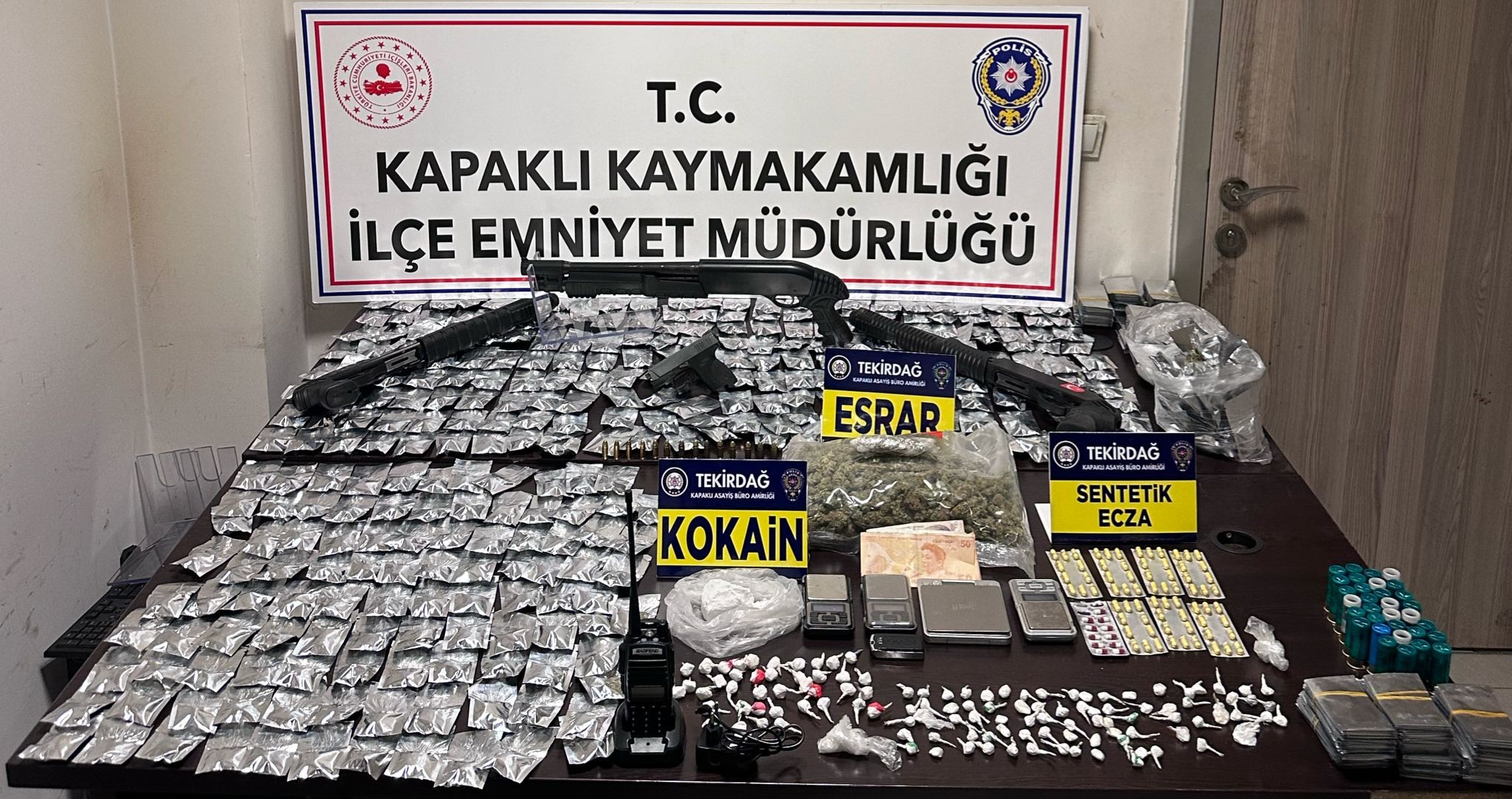 Kapaklı’da uyuşturucu operasyonu