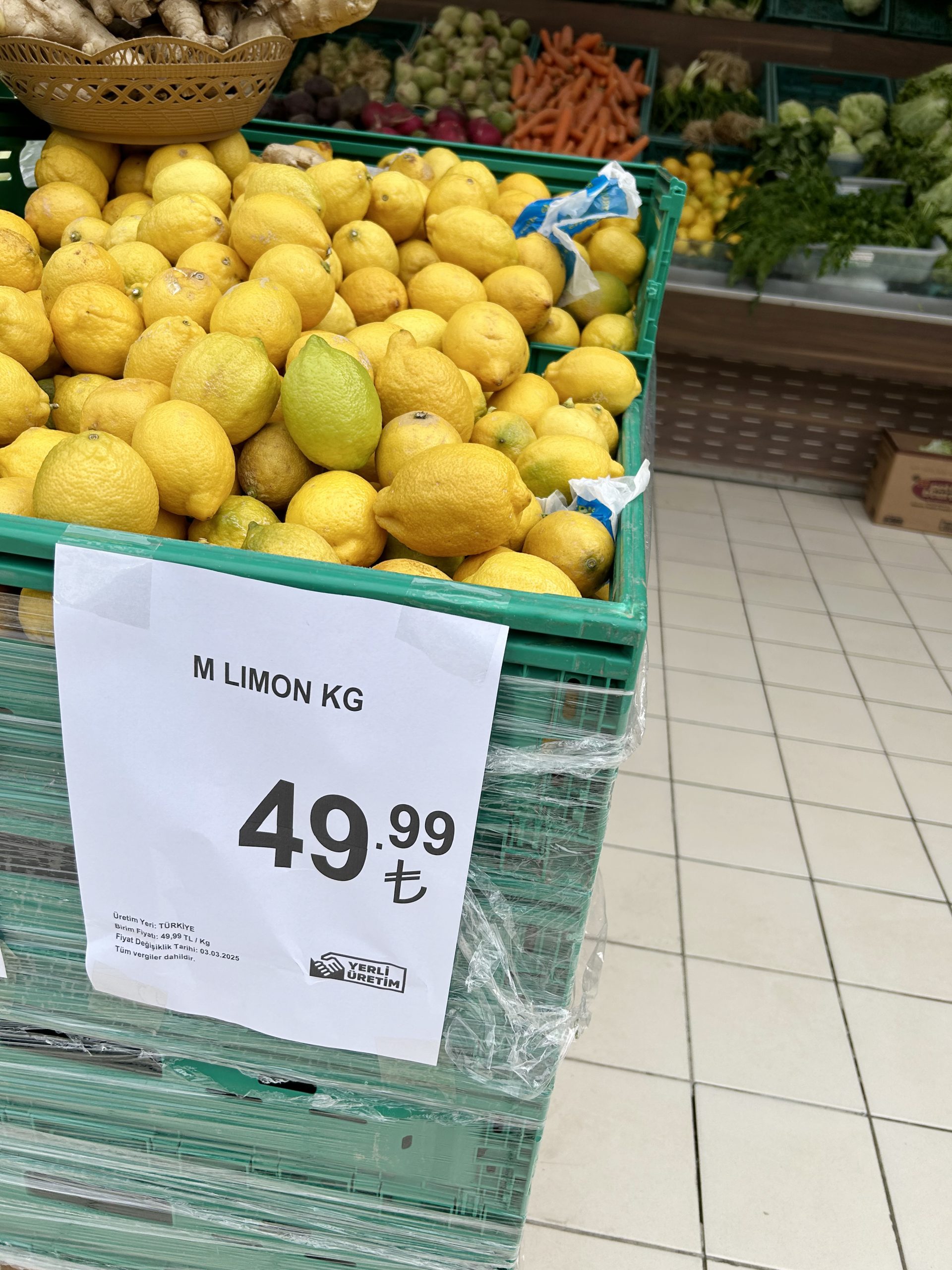 Pazarda 30 TL, markette 50 TL