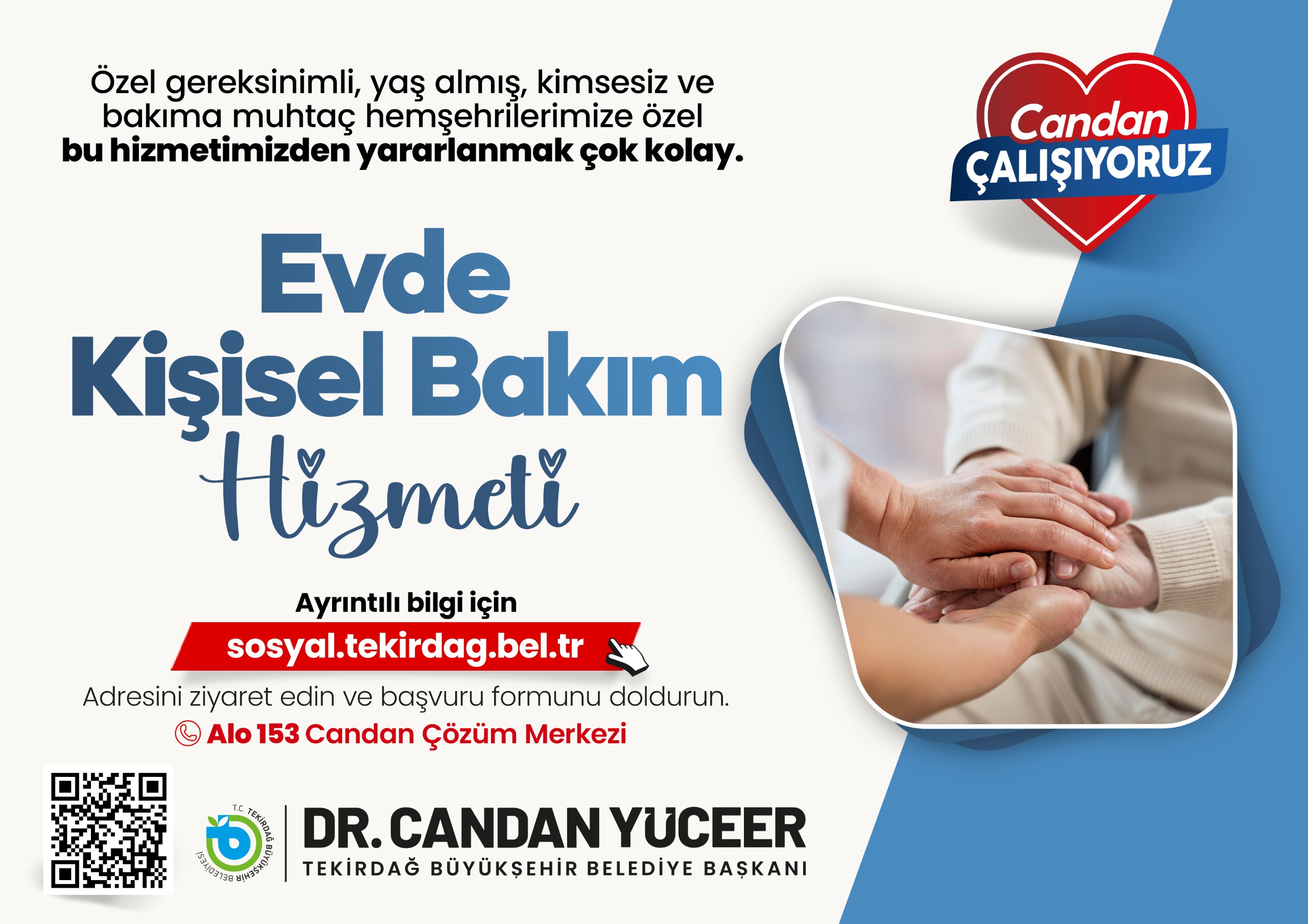 Tekirdağ Büyükşehir Belediyesi’nden Evde Bakım Hizmeti