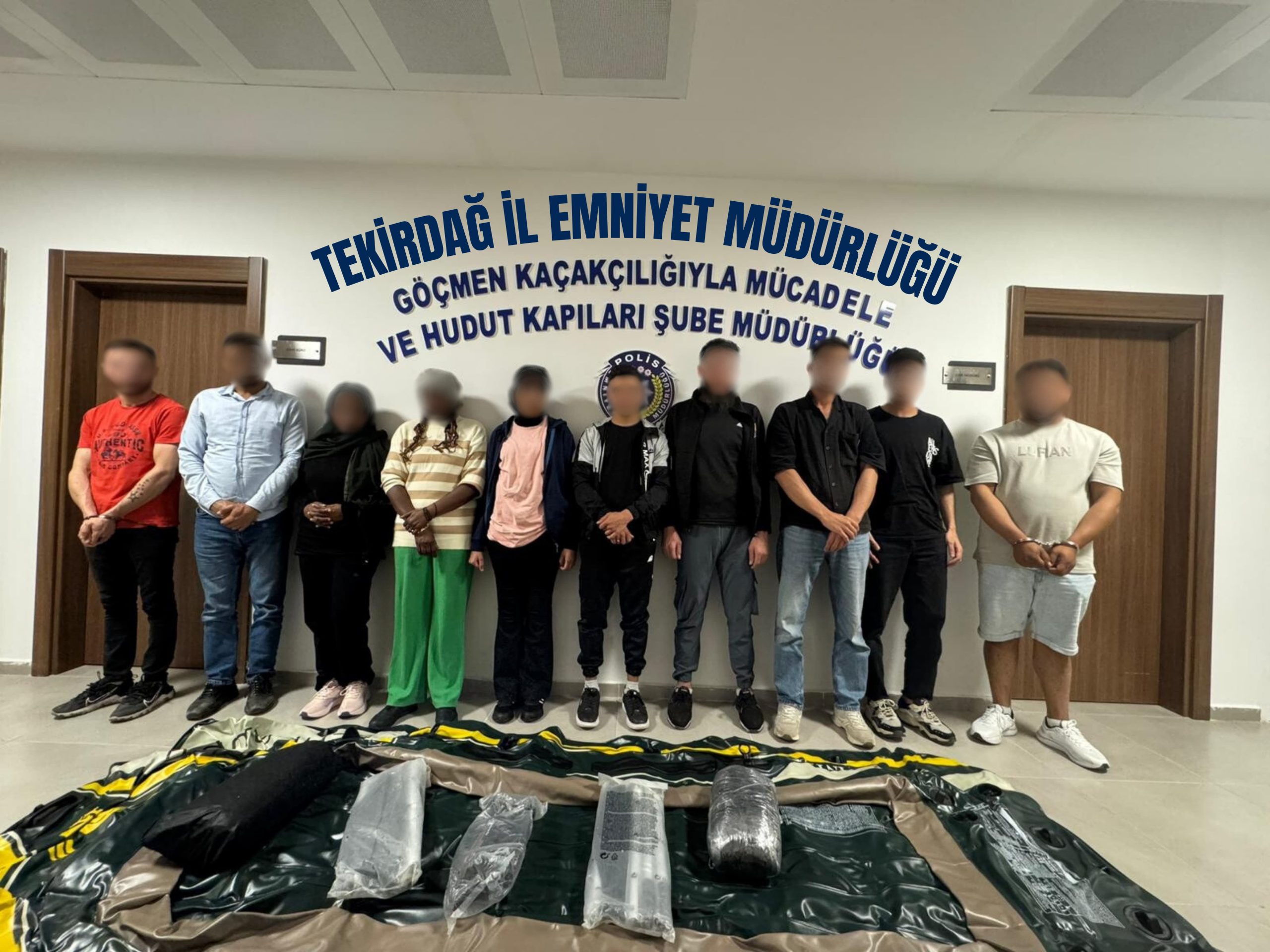 8 göçmen yakalandı