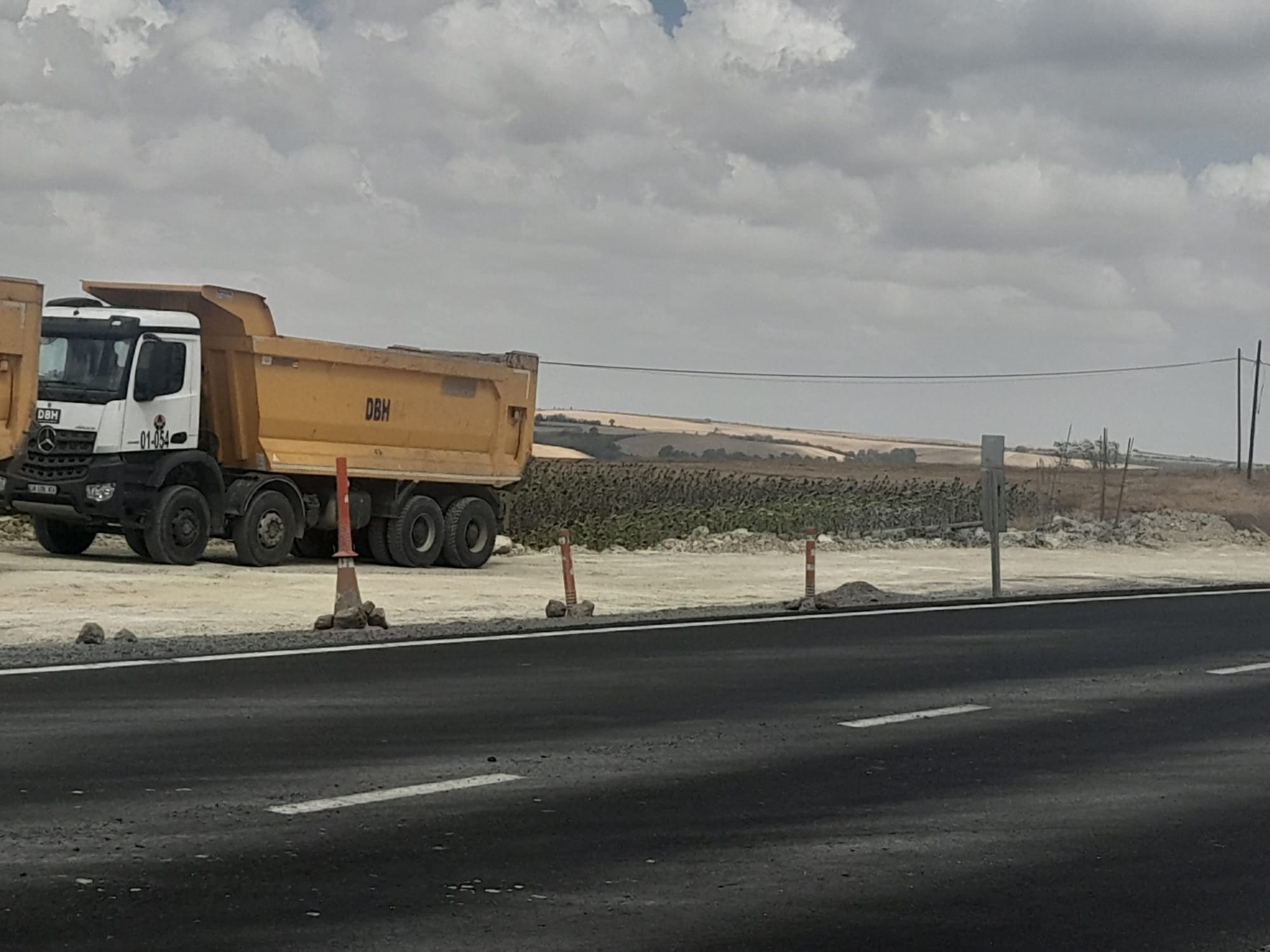 Muratlı yolu yapılıyor