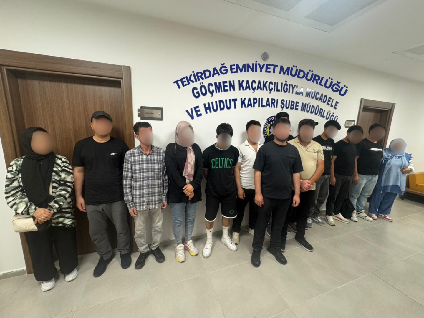 19 düzensiz göçmen yakalandı