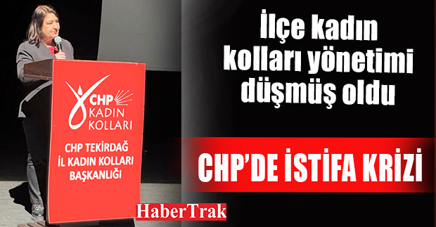 CHP’de istifa krizi