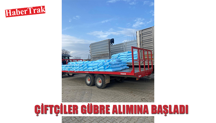 ÇİFTÇİLER GÜBRE ALIMINA BAŞLADI