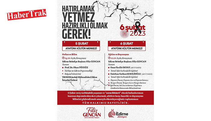 DEPREM FARKINDALIĞI ETKİNLİĞİ DÜZENLENECEK