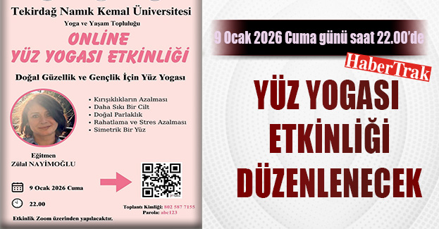 YÜZ YOGASI ETKİNLİĞİ DÜZENLENECEK