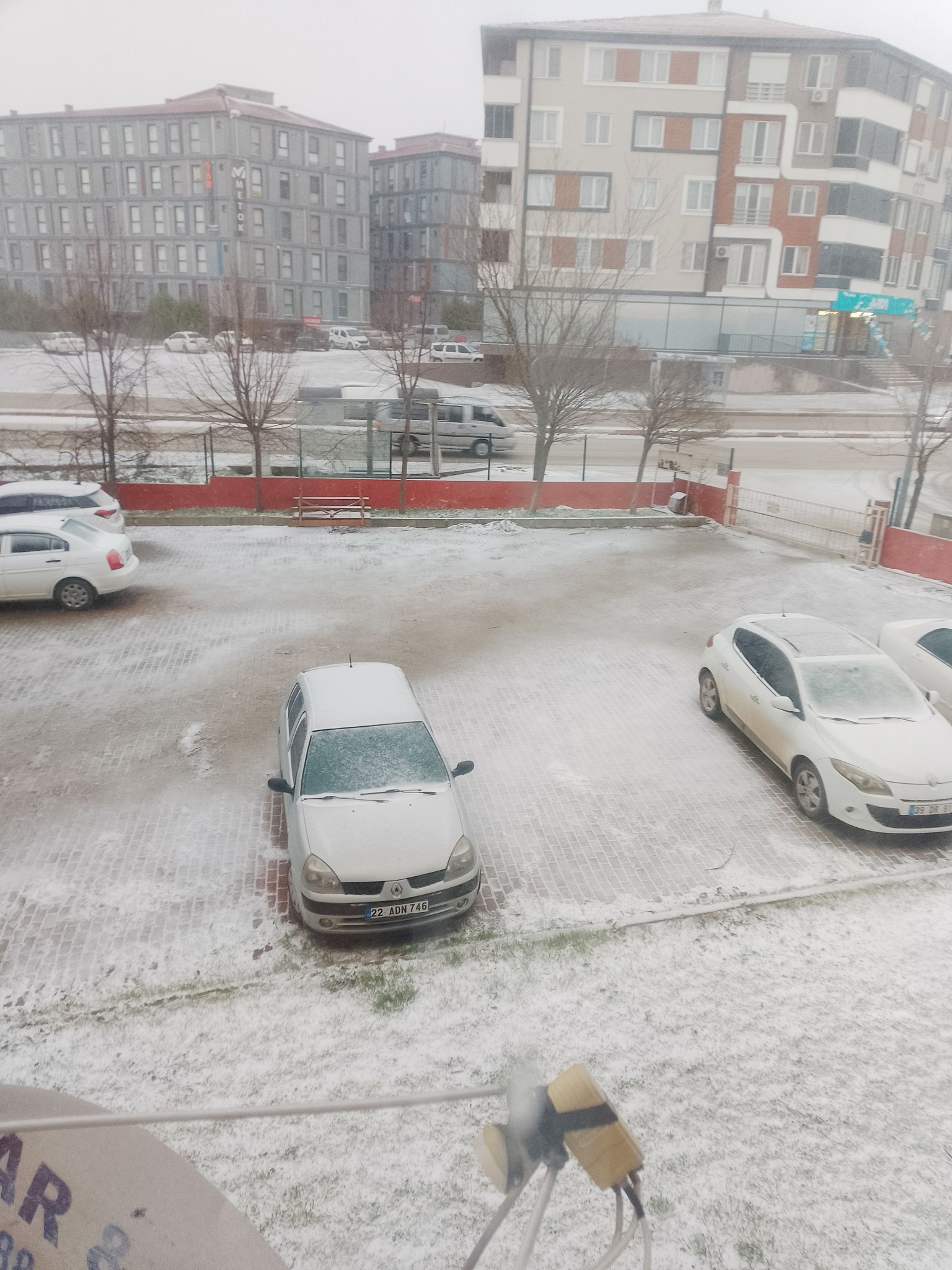 Malkara karla kaplandı