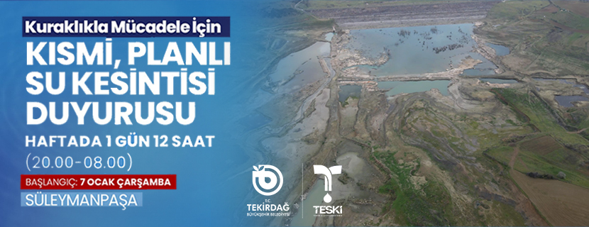 Mahalle mahalle su kesintisi programı