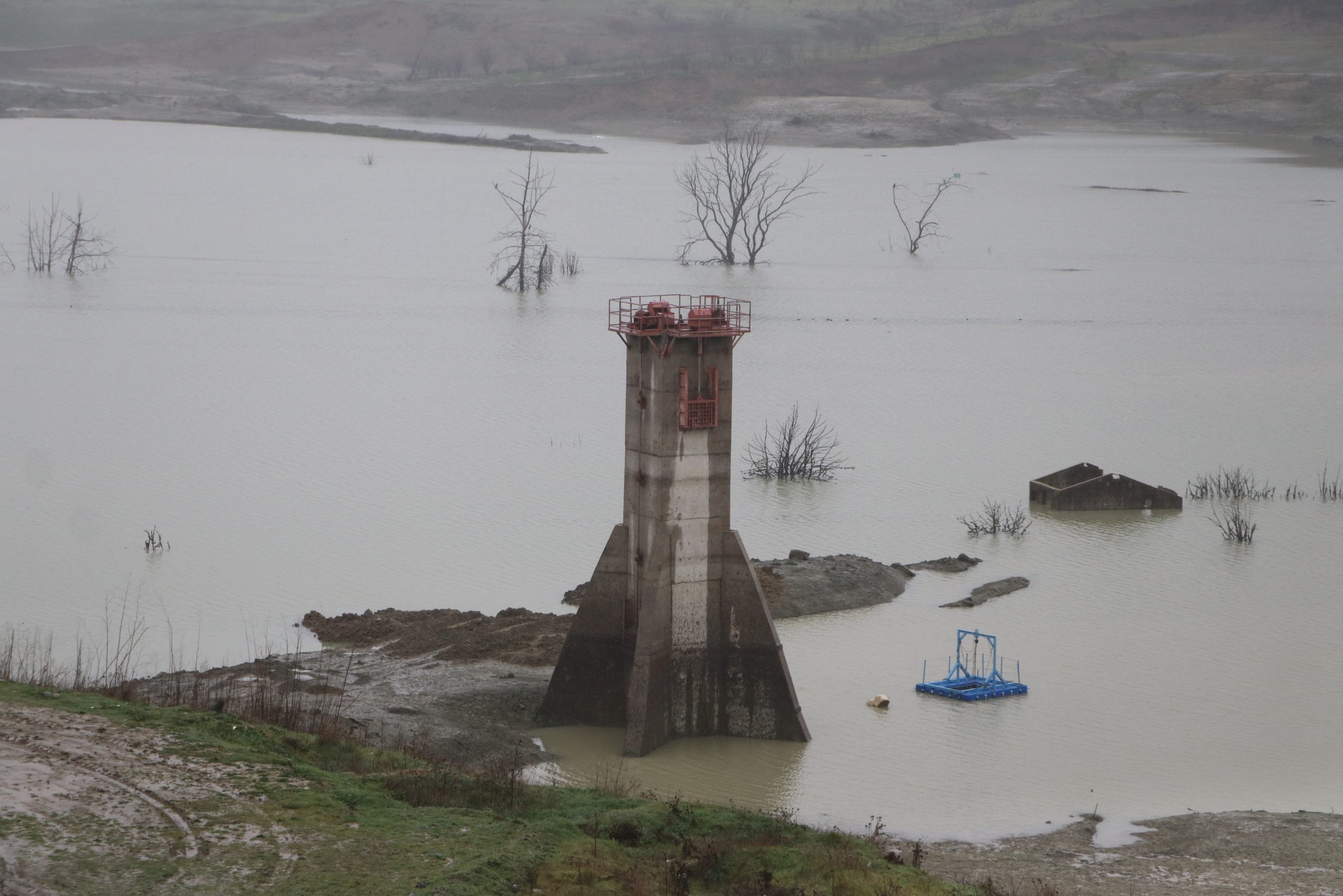 Tekirdağ’da Naip Barajı’nın su seviyesi son yağışlarla yükseldi