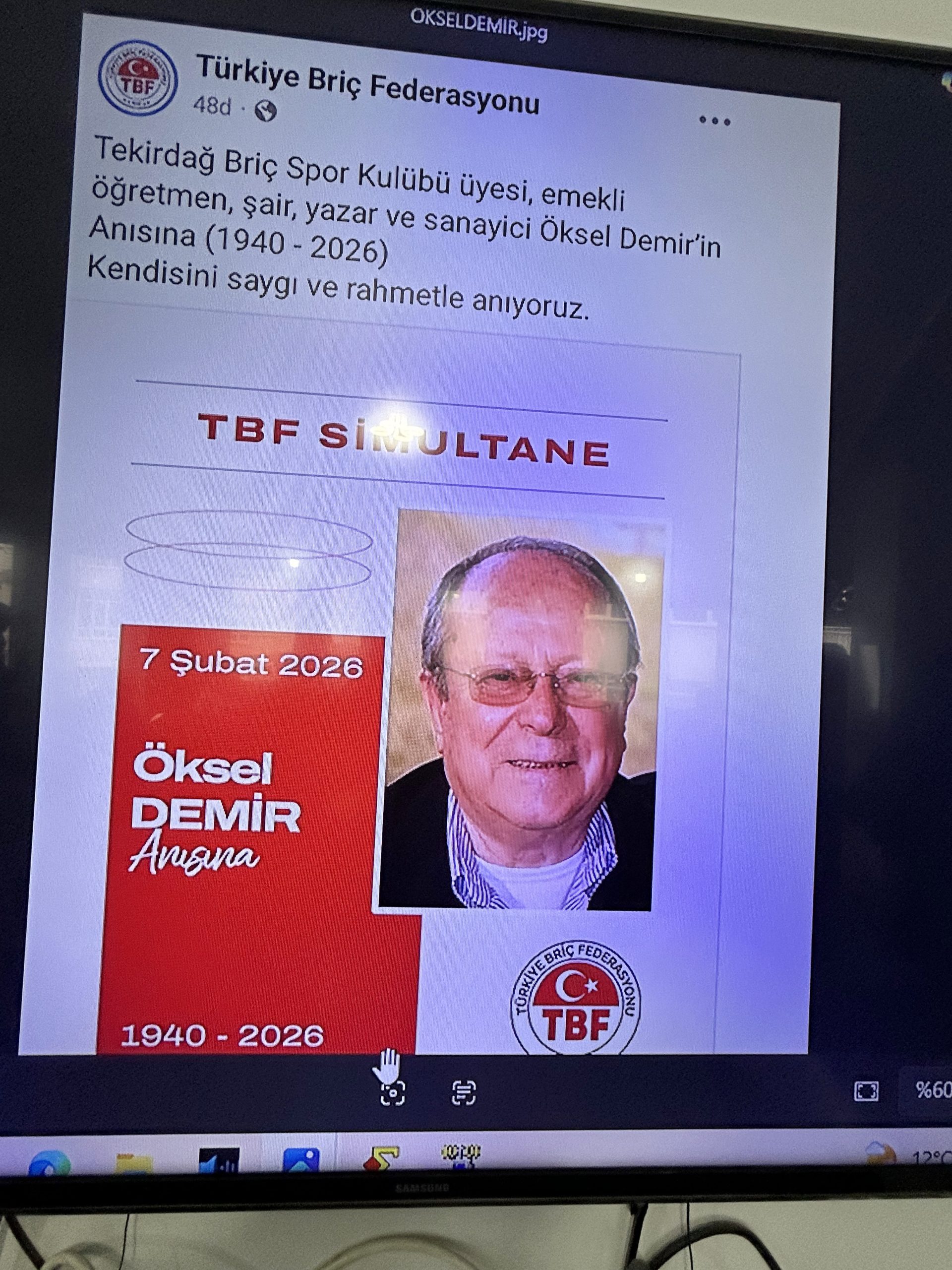 Türkiye, Öksel Demir’i andı