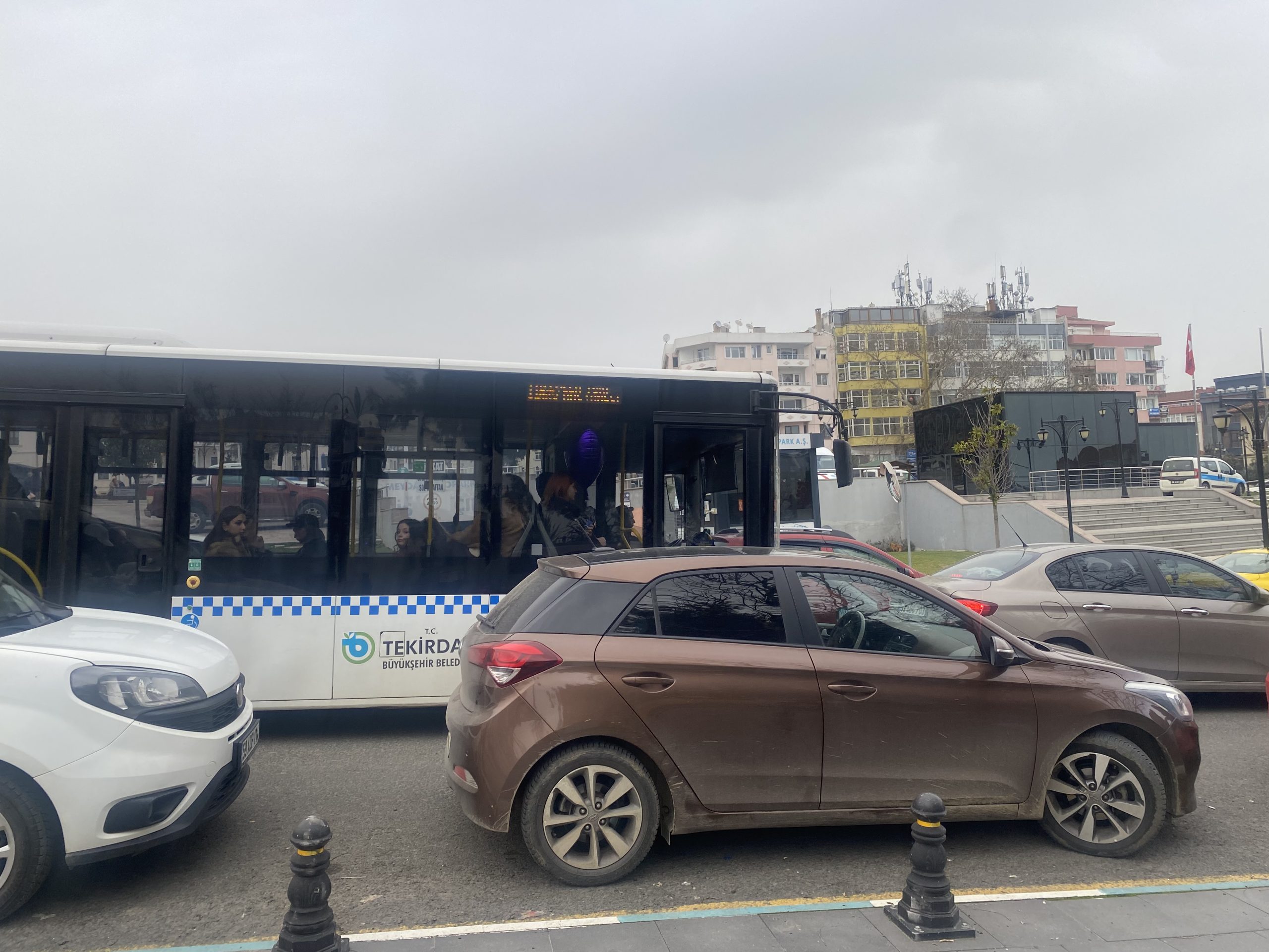 Süleymanpaşa’da trafik yoğunluğu