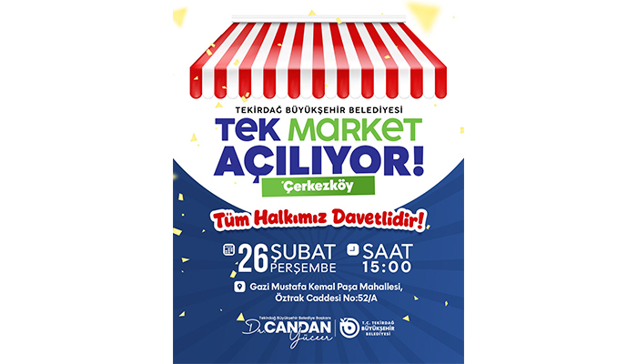 TEK MARKET ÇERKEZKÖY’DE