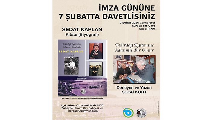 YENİ KİTABI OKUYUCULARI İLE BULUŞACAK