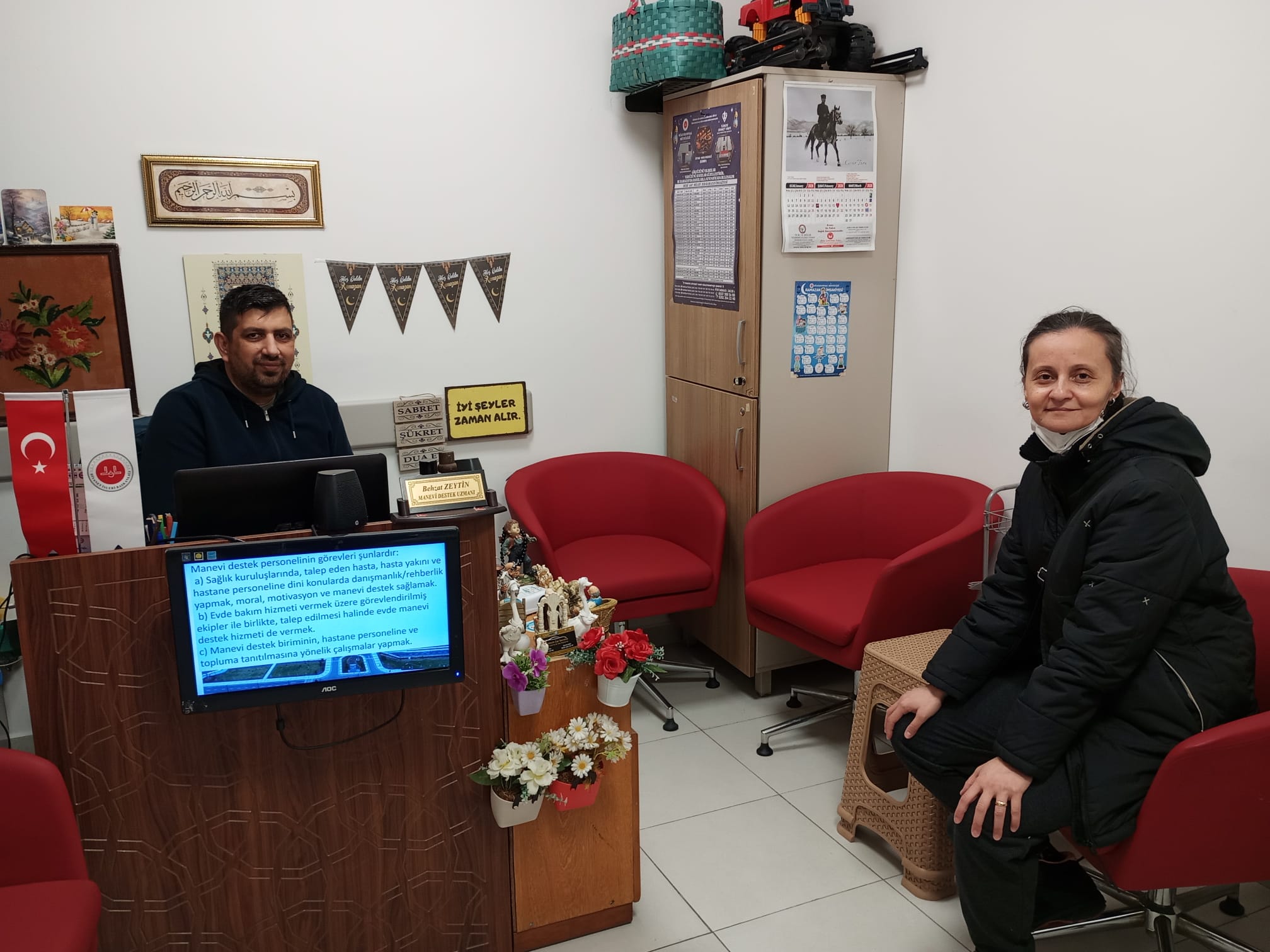 Hastanede manevi destek hizmeti