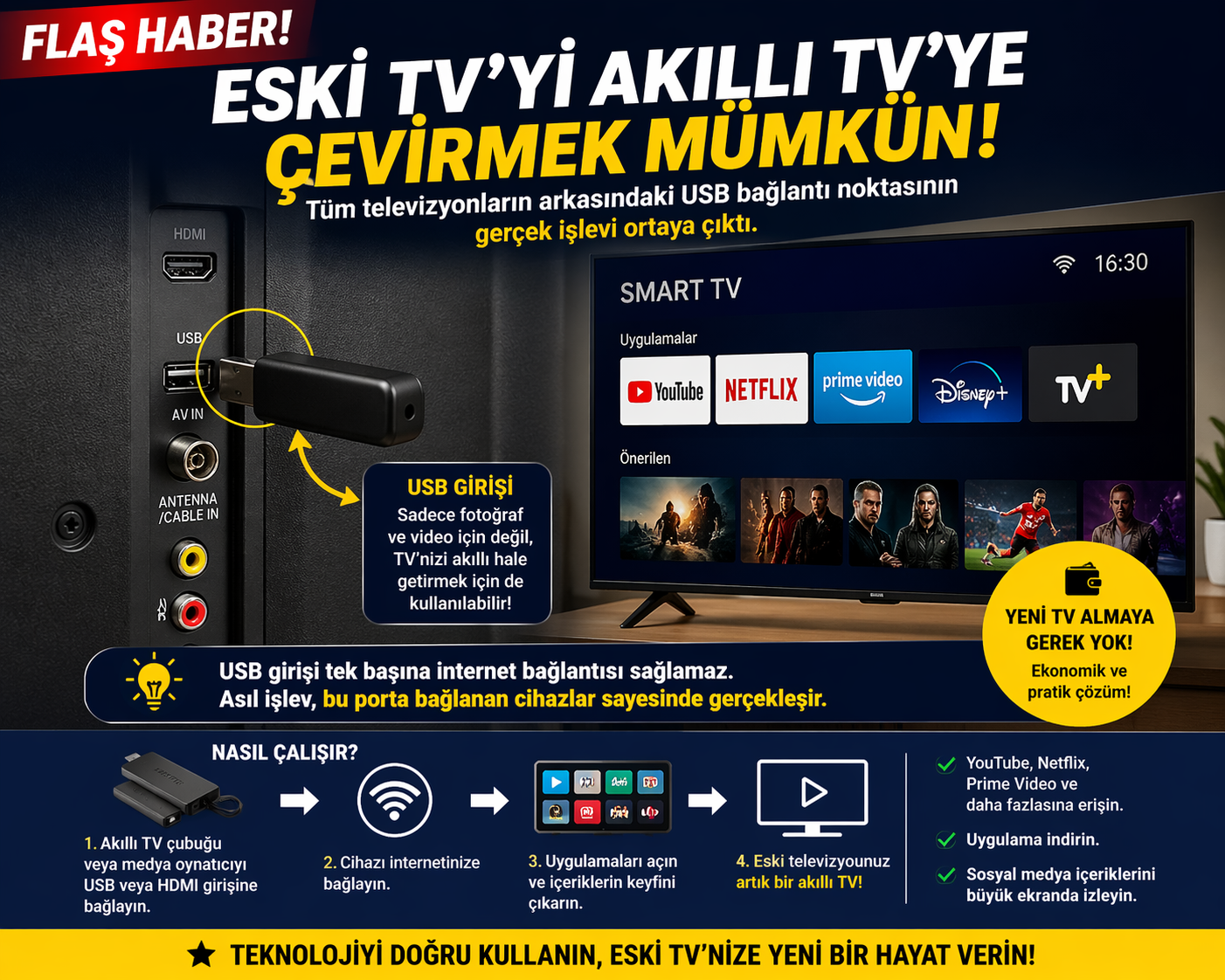 Eski televizyonlar çöpe gitmiyor