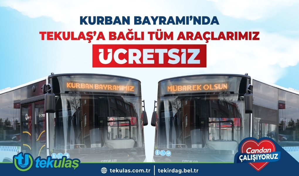 Kurban Bayramı’nda Ulaşım Ücretsiz