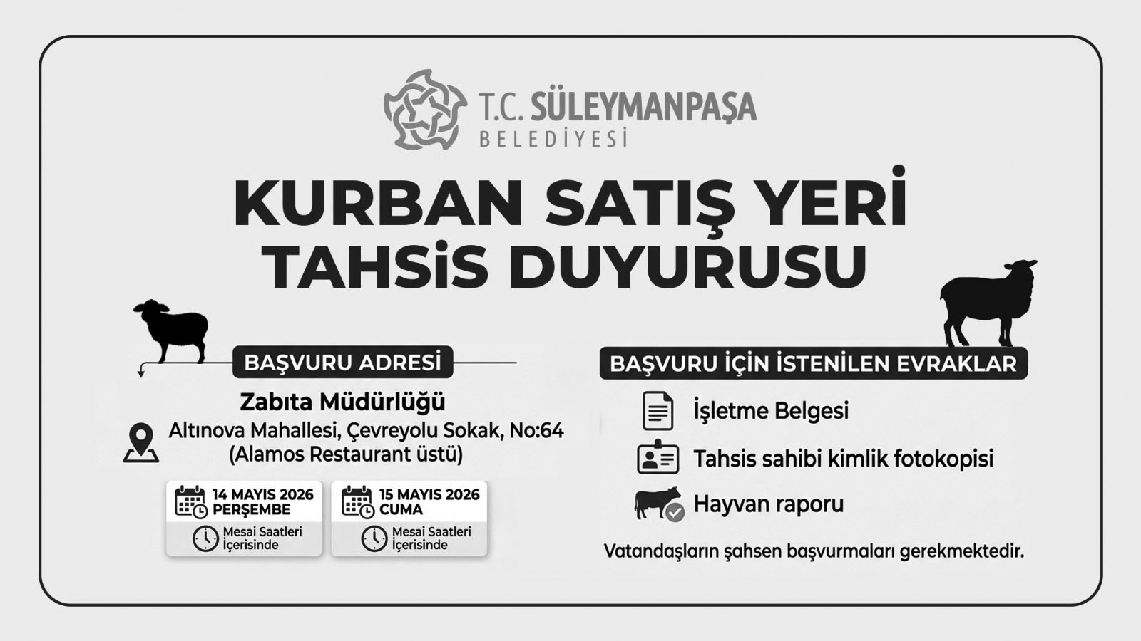 Başvuru tarihleri belli oldu