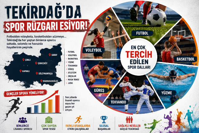 Tekirdağ en çok hangi sporu seviyor?