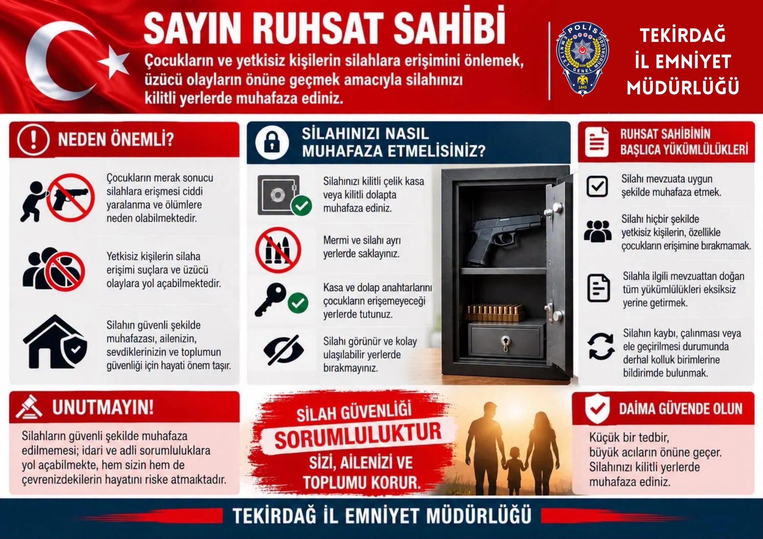 Emniyetten Silah Güvenliği Uyarısı